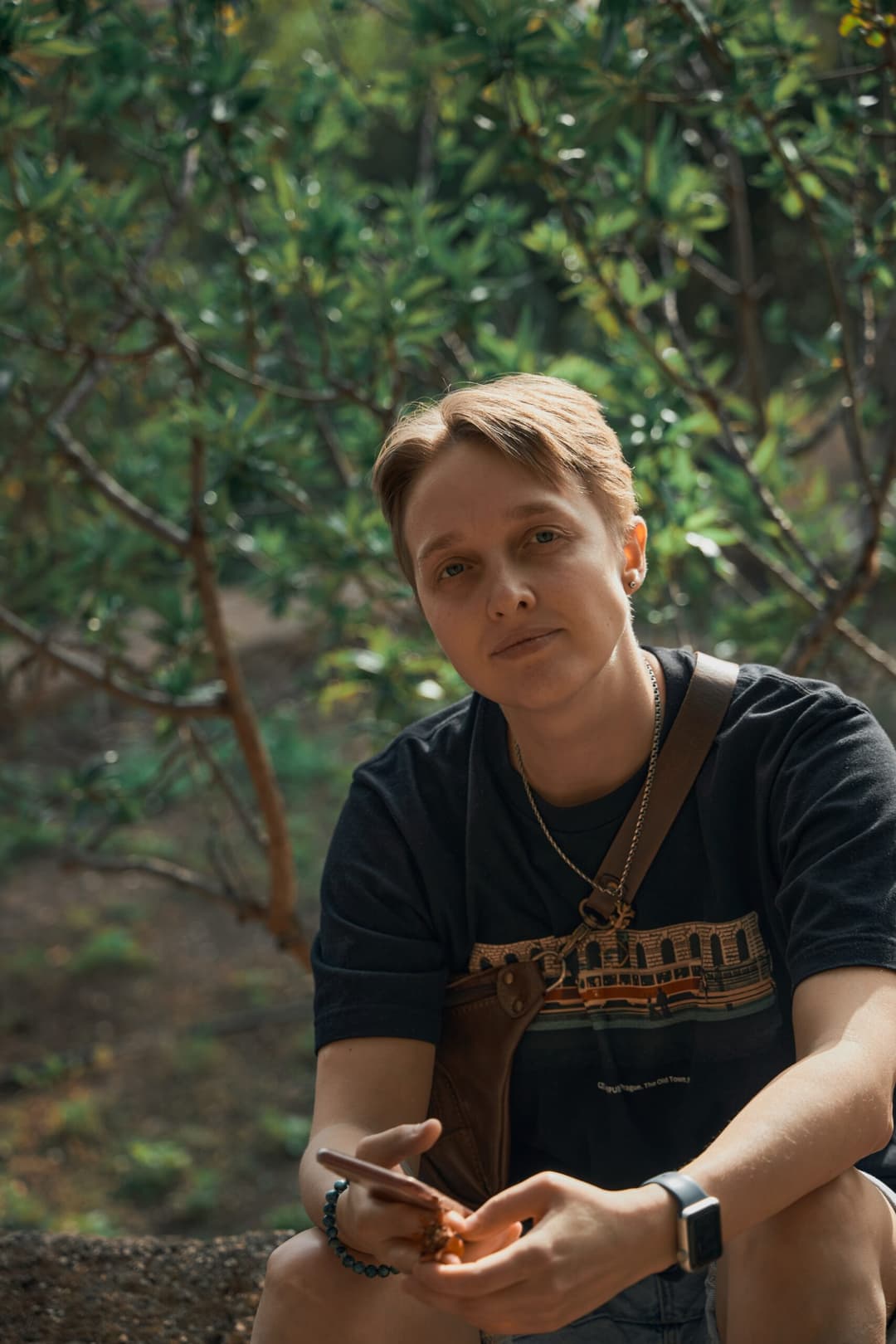 Lgtbq,Person,In,The,Forest,At,Sunset